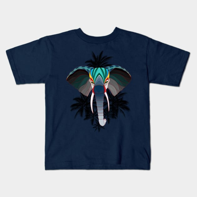 Elefante Palmeras Kids T-Shirt by ladinoariel